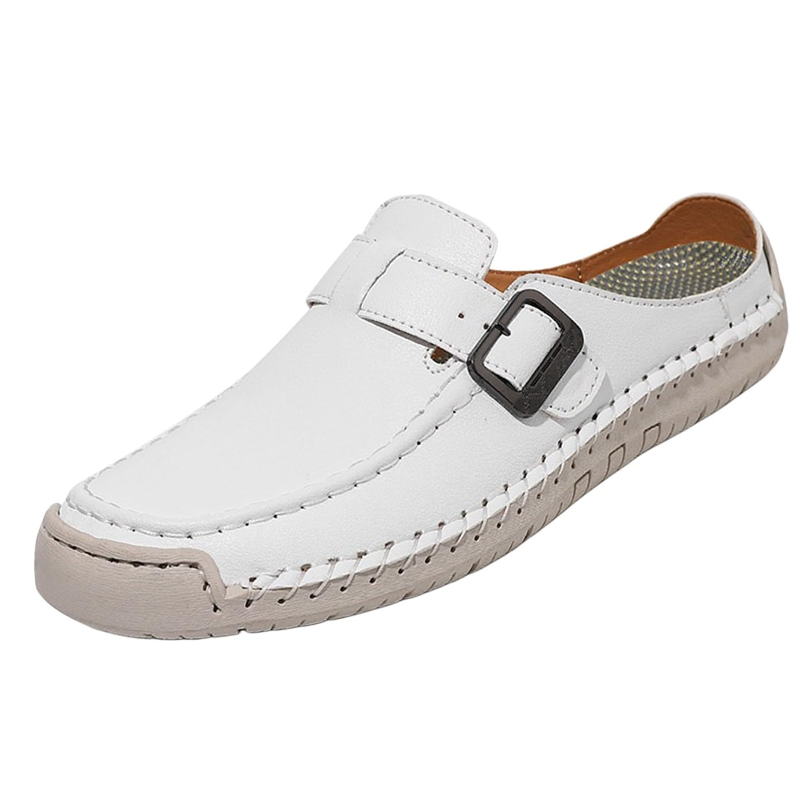 Scarpe da passeggio da donna UK casual slip on scarpe da ginnastica a piedi nudi leggere traspiranti per tutti i giorni floreale arancione