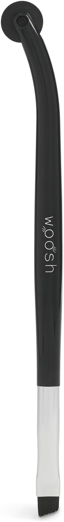 WooshBeauty, The Eyeliner Wheel, Dual-Ended Brush with Eyeliner Guide & Stamp Tool, For Precise Makeup Application, Angled Liner with Vegan, Synthetic Bristles
