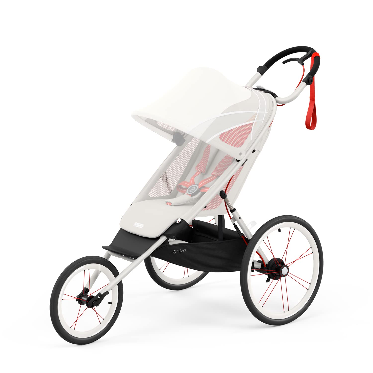 Cybex Rahmen für Jogger-Kinderwagen AVI, Von ca. 6 Monaten - ca. 4 Jahre, Max. 111 cm und 22 kg, Gestell für Multisportwagen, Black/Pink