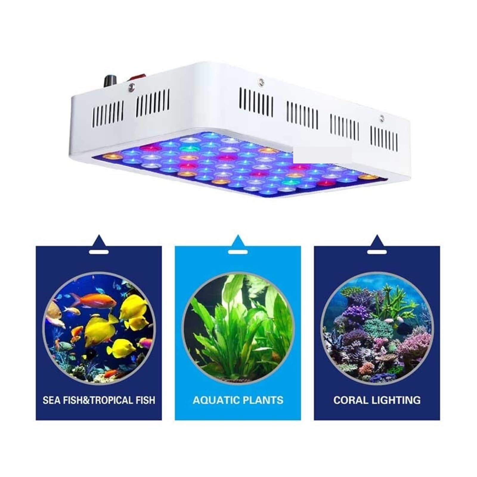 oświetlenie akwarium Ryby słodkowodne słonowodne lampa do akwarium możliwość przyciemniania oświetlenie led do uprawy 180W do akwarium rafa morska koral rośliny wodne oświetlenie do akwarium roślinneg