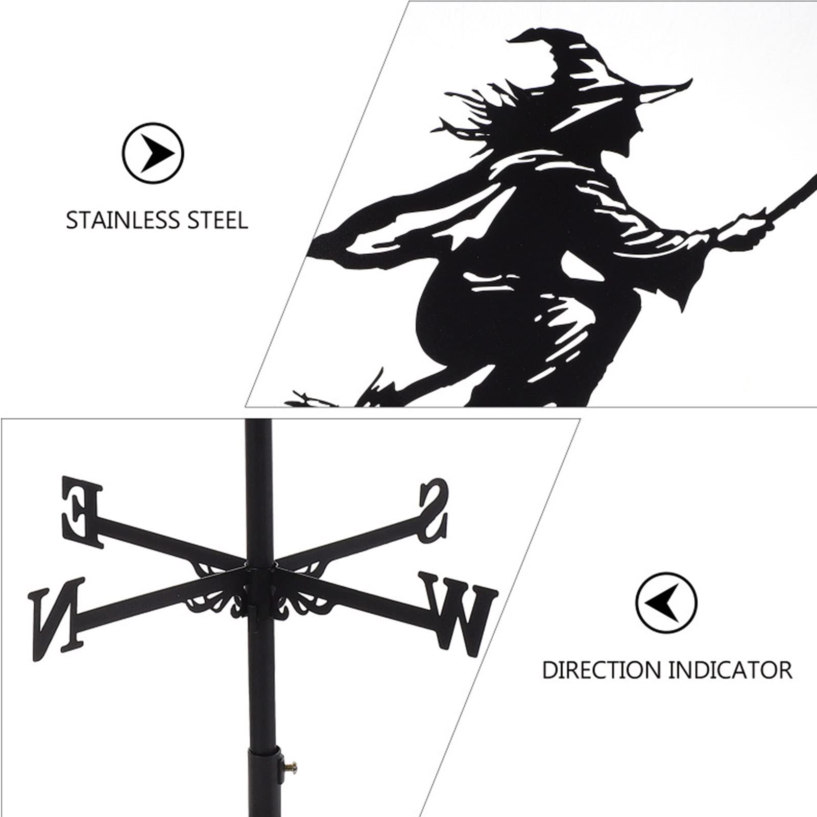 HEMOTON Wetterfahne Mit Corgi Design - Garten Deko Für Dach