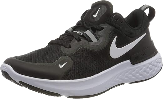 NIKE Women's WMNS React Miler Running Shoe, Black White Dark Grey Anthracite, 7.5