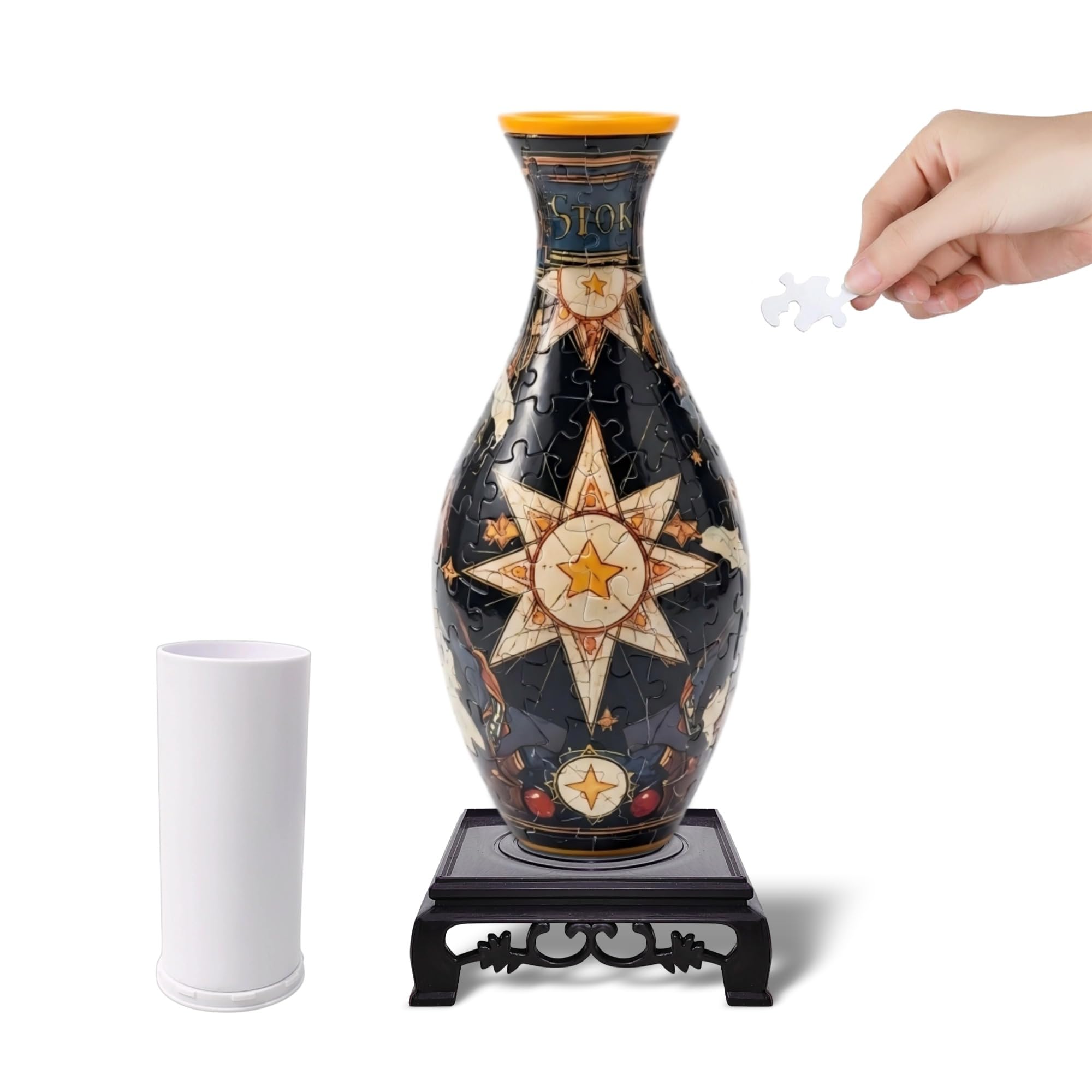 VELIQUE 3D Puzzle Vase, Puzzle for Adults (Tarot)