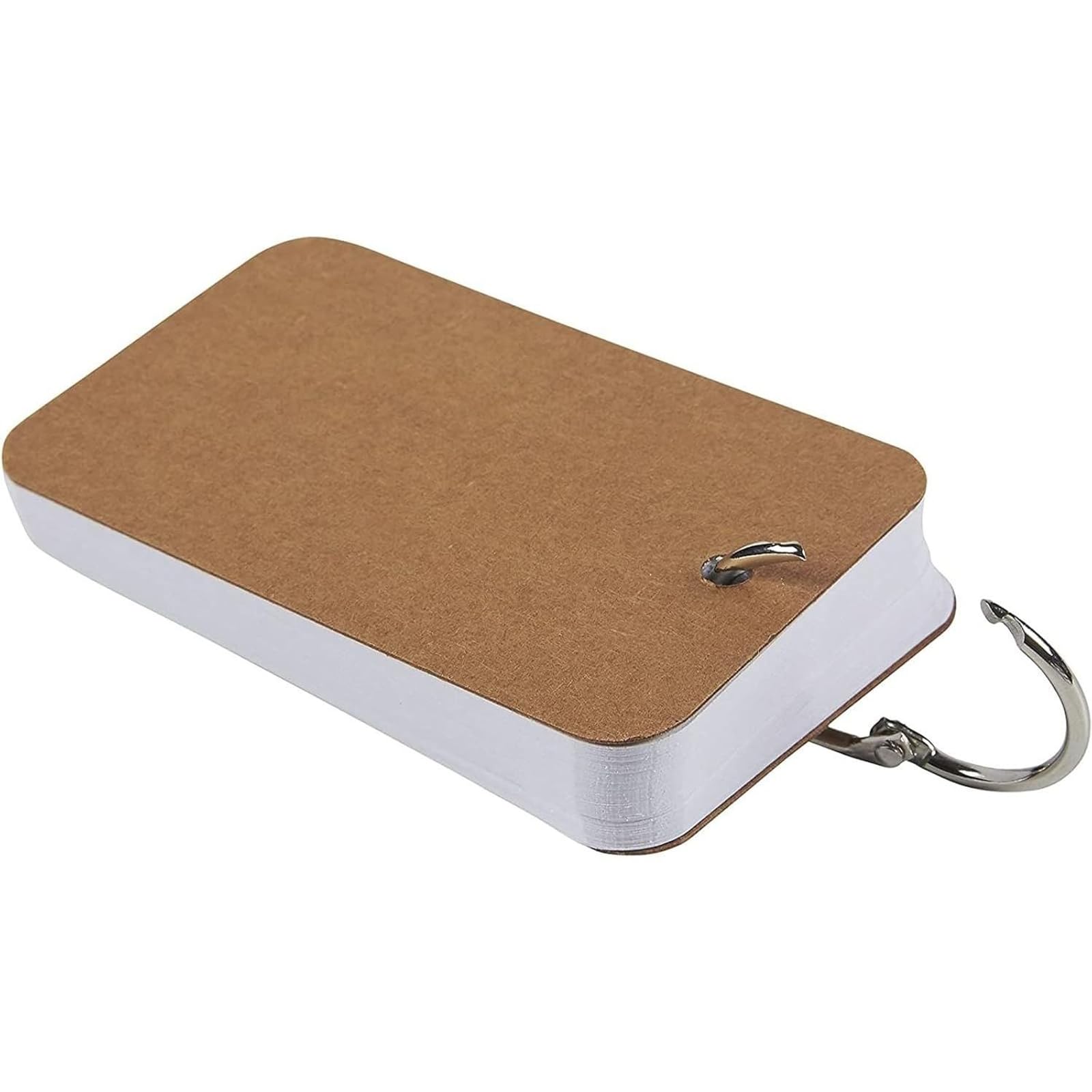 Lot de 32 cartes flash vierges avec anneaux pour étudier avec 50 feuilles chacune, 250 g/m² (5,6 x 8,9 cm)