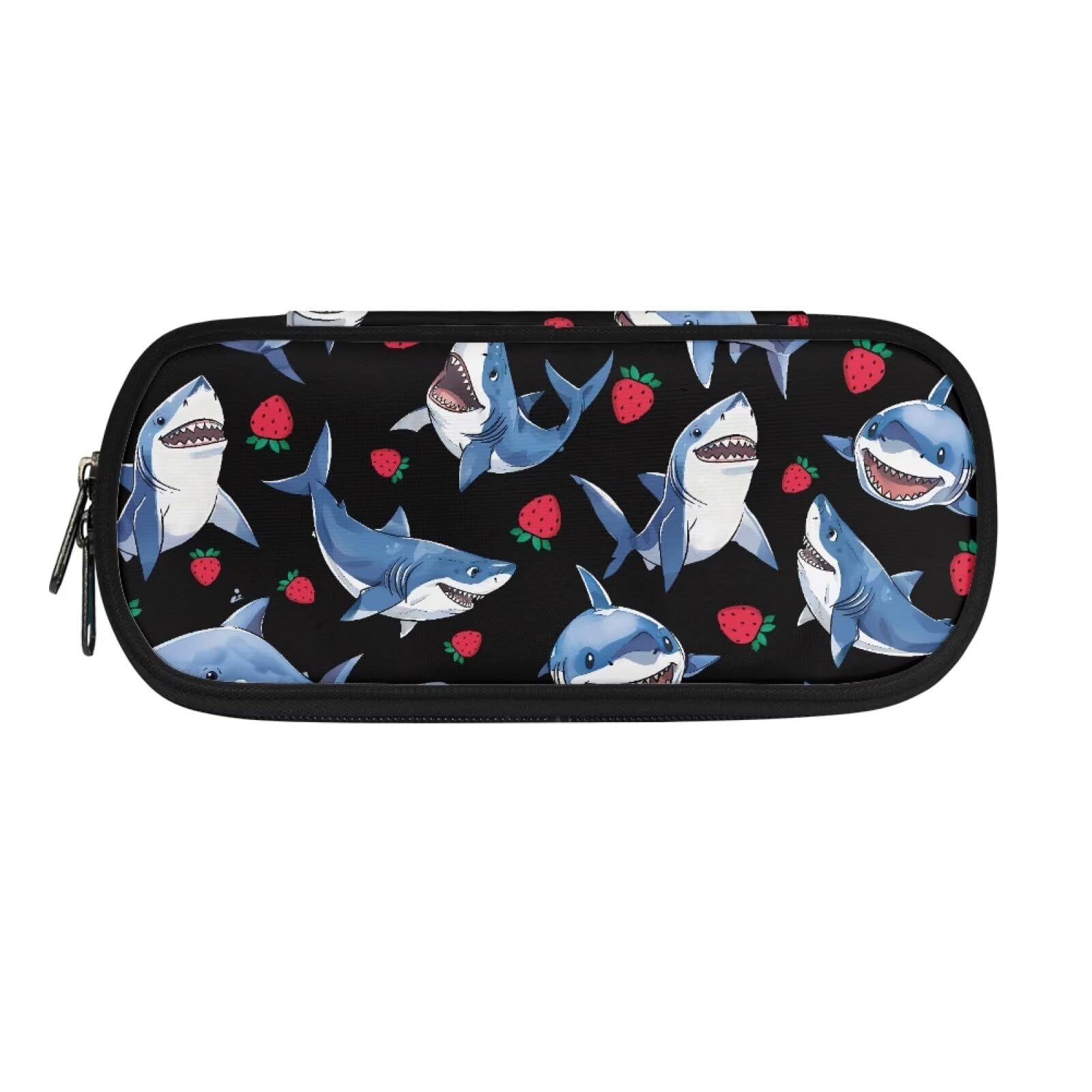 xixirimido Shark Pencil Case for Boys Girls Strawberry Pen Box Bag Holder — image 1