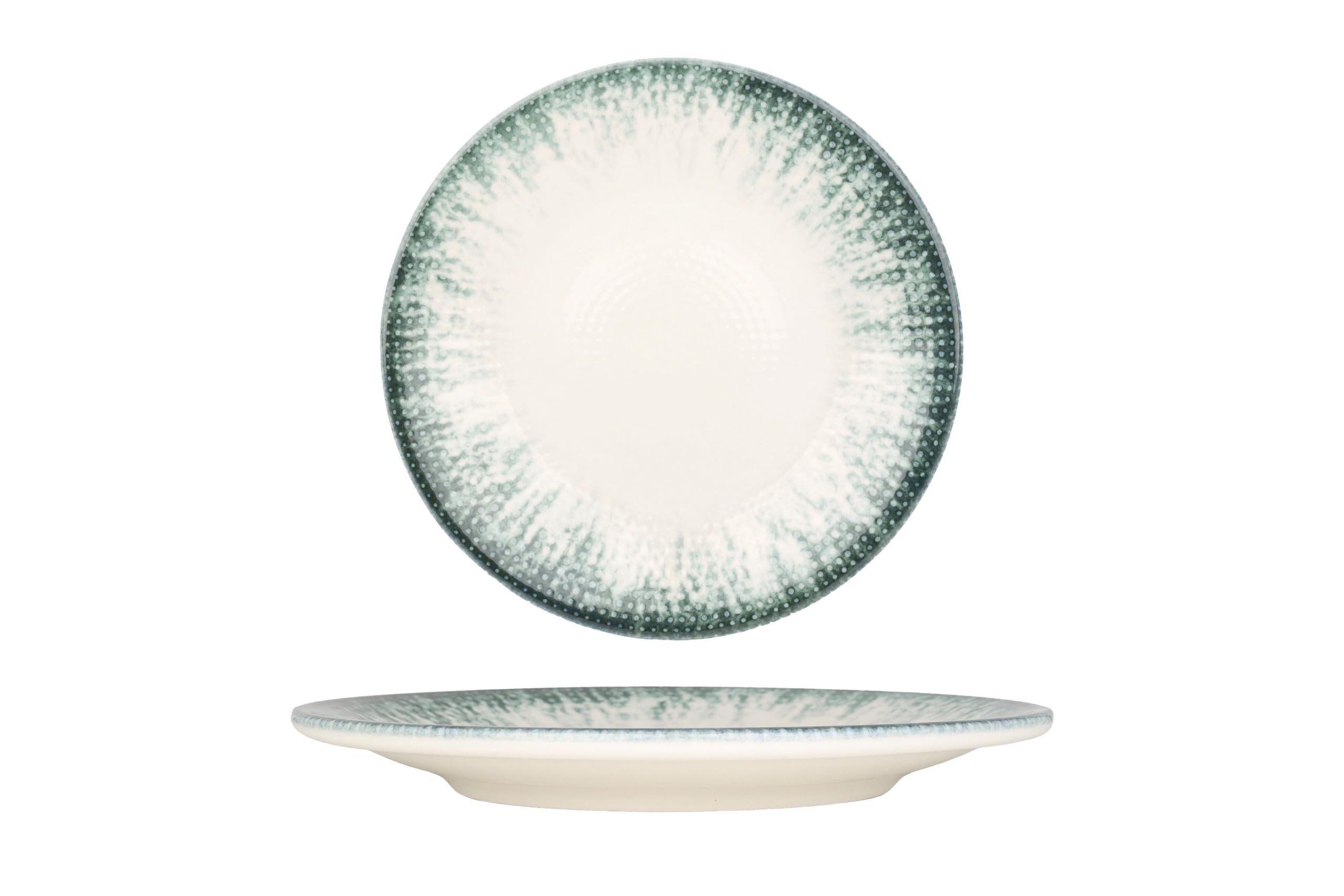 Kütahya Porselen Assiette à dîner - Iceberg - Porcelaine - 25 cm - lot de 6