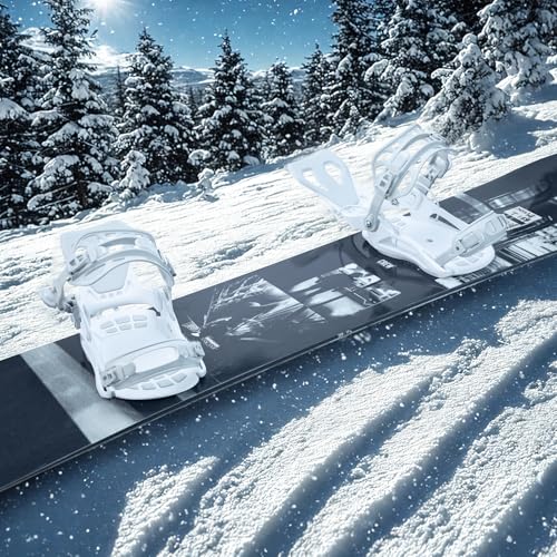 XCMAN Rear Step in Style Snowboard Bindings Lightweight Rear Entry All-Mountain Bindings for Men Women Easy in and Out