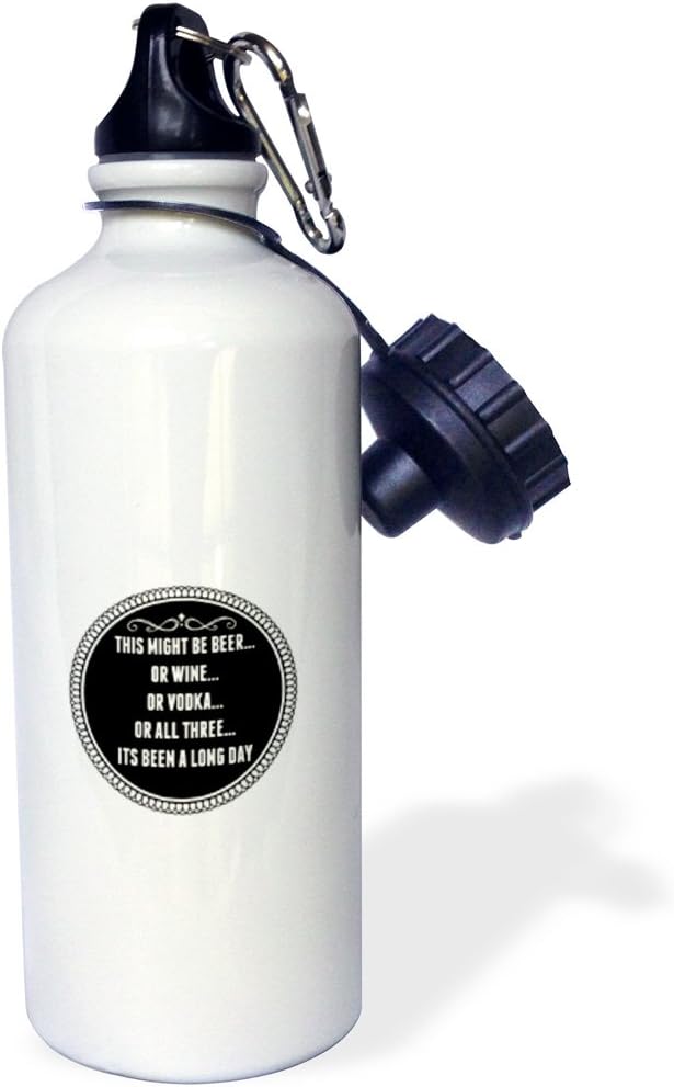 3dRose wb_202818_1 Its been a long day Sports Water Bottle, Multicolored, 21 oz