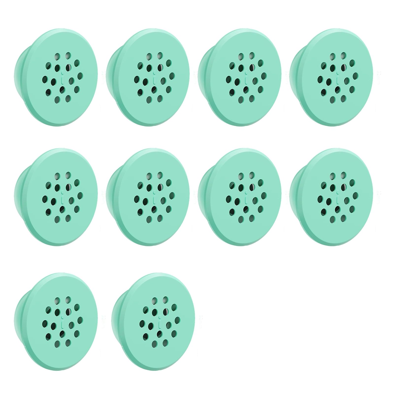 Easy Install Decorative Sink Stoppers Overflow Holes Enhancing Bathroom Aesthetics Pack of 10 Silicone ABS Plugs