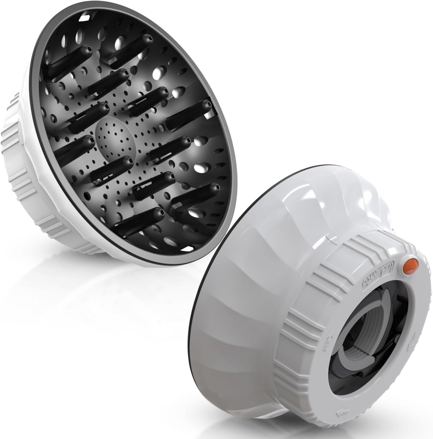 Universal Hair Diffuser: Hair Dryer Diffuser Attachment for Curly & Wavy Hair, Fits 1.4-2.4 Inch Nozzles, Ideal for Long Thick Hair, Hair Styling Tool,White - Image 2