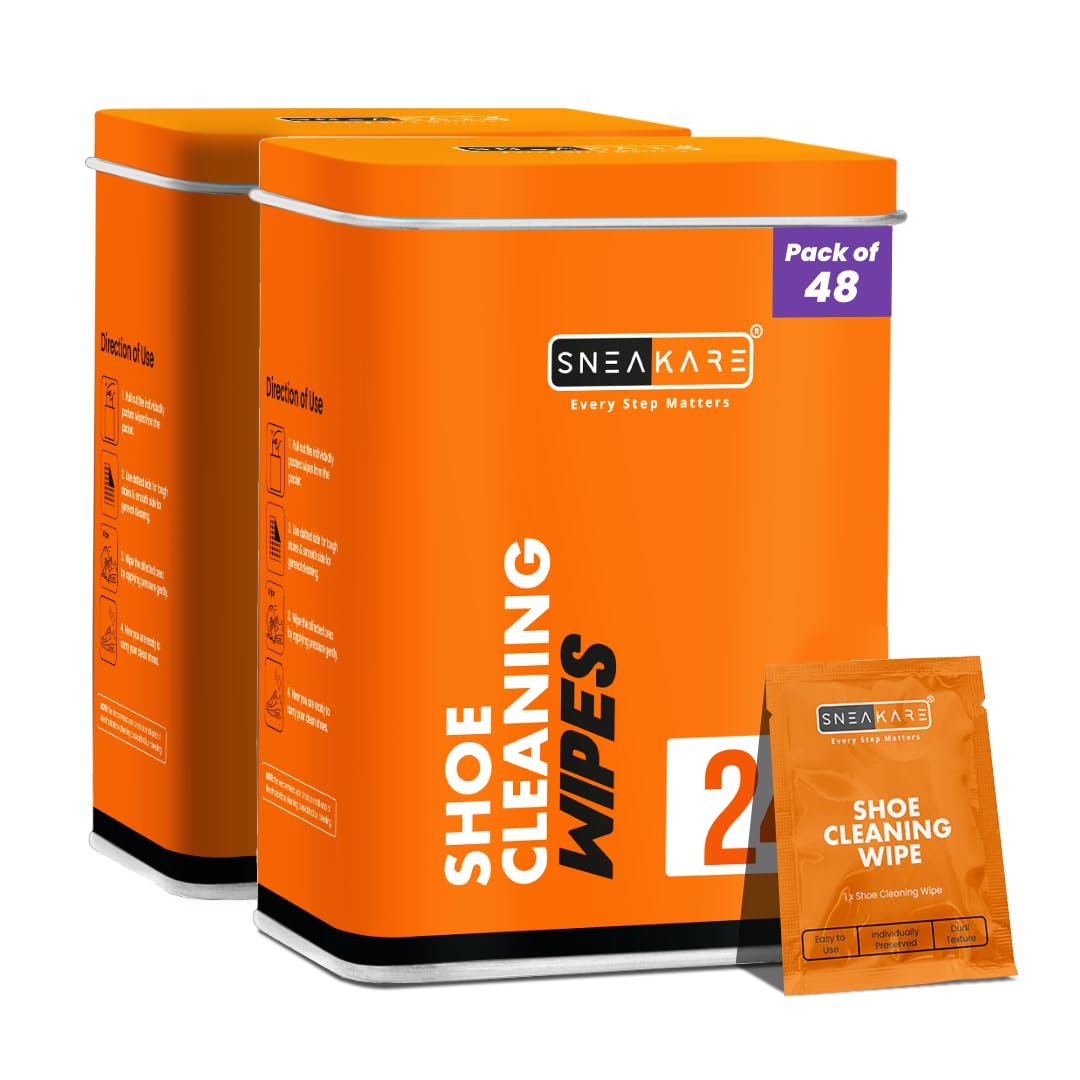 SNEAKARE Shoe Wipes, Premium Sneaker Cleaner, Sneaker Cleaner Wipes, Travel-Friendly, Disposable Shoe Cleaning Wipes, White Shoe Cleaner