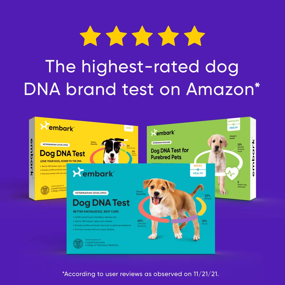 Embark Breed Identification Kit Most Accurate Dog DNA Test Test 350