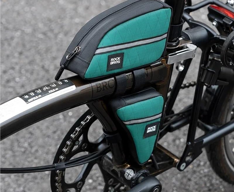 Borsa con telaio triangolare for bicicletta in nylon portatile da 1 pezzo | Memorizza attrezzi da ciclismo e piccoli oggetti for gli spostamenti quotidiani e i viaggi(080-1)