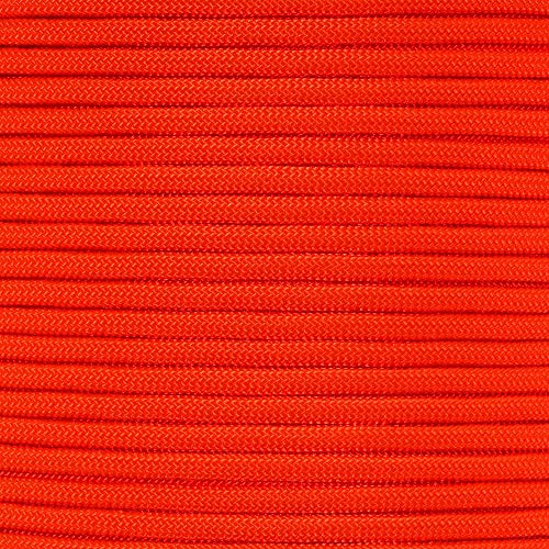 Paracord Planet 10 Foot Hanks of 550 Type III 7 Strand Paracord (Orange 10 Feet)
