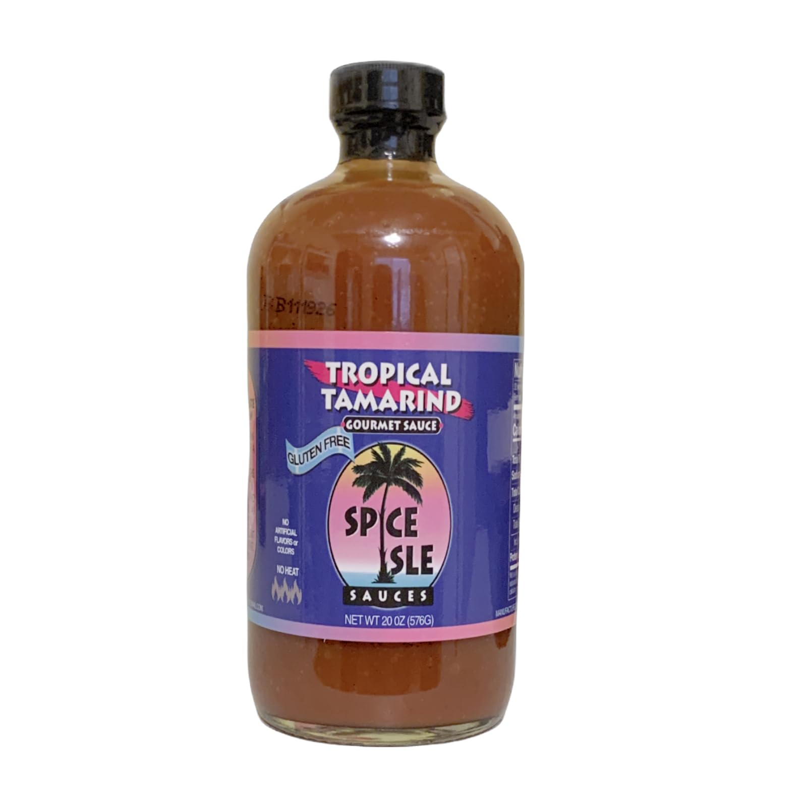 Spice Isle Sauces Tropical Tamarind Gourmet Sauce – 20 oz Mild Caribbean BBQ Gluten-Free Marinade | Tamarindo Fruit Blend | Great for Grilling, Dipping, Sautéing & More