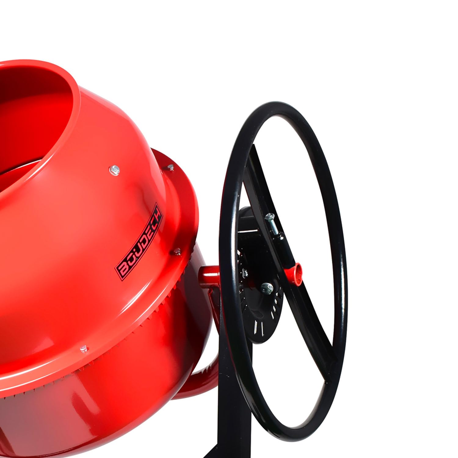 BOUDECH - Beton 180 - Hormigonera eléctrica profesional 180 L 800W - Impastatrice para cemento/malta/hormigón.