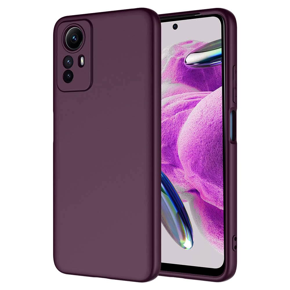 Zore Xiaomi ile uyumlu Redmi Note 12S Kılıf Zore Mara Lansman Kapak Koyu Mor