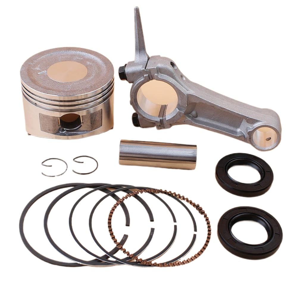 68mm Anillos de pistón conectando Rod Crankshaft Oil Seal Kit para Lawn Mower GX160 168F 5.5HP Motor Equipo de energía Exterior reemplazo