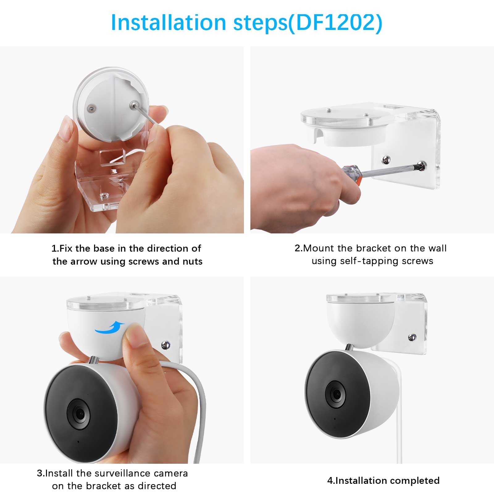 TIUIHU Fensterhalterung Für Google Nest Cam - Klebehalterung Für Überwachungskamera