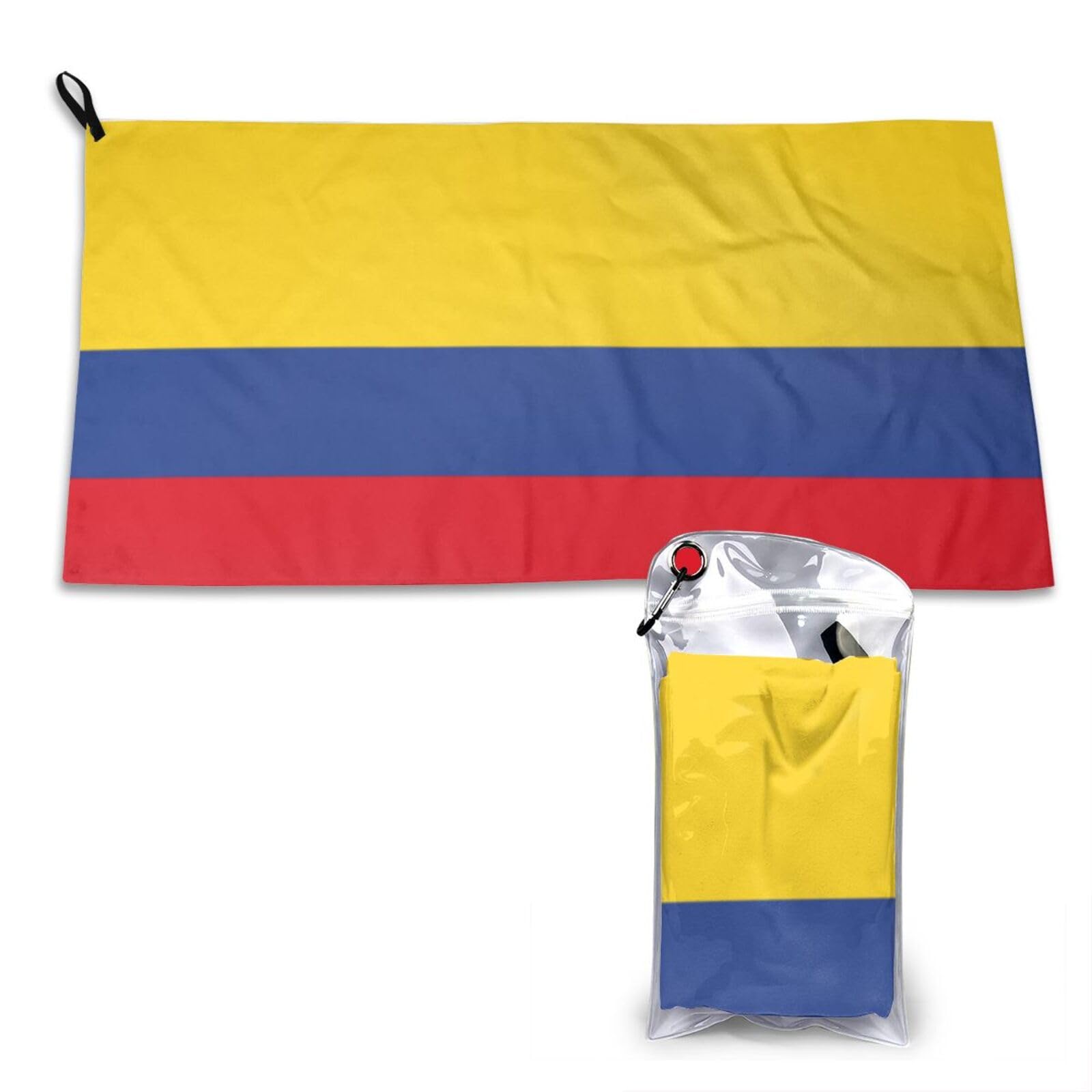 DUYKIMQW Flag of Colombia Print Quick Dry Towel 16x31.5in White