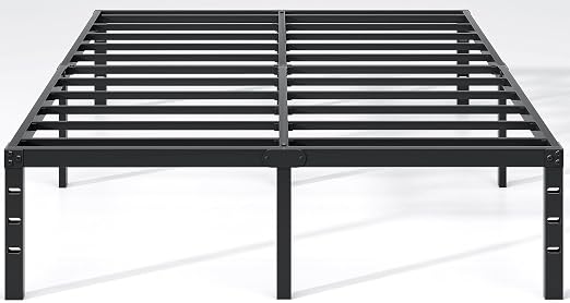 Metal Bed Frame-Simple and Atmospheric Metal Platform Bed Frame, Storage Space Under The Bed Heavy Duty Frame Bed, Sturdy King Size Bed Frame, Suitable for Bedroom, King