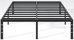 Metal Bed Frame King Size Bed Frame with Storage Space Heavy Duty Sturdy Mattress Foundation Easy Assembly No