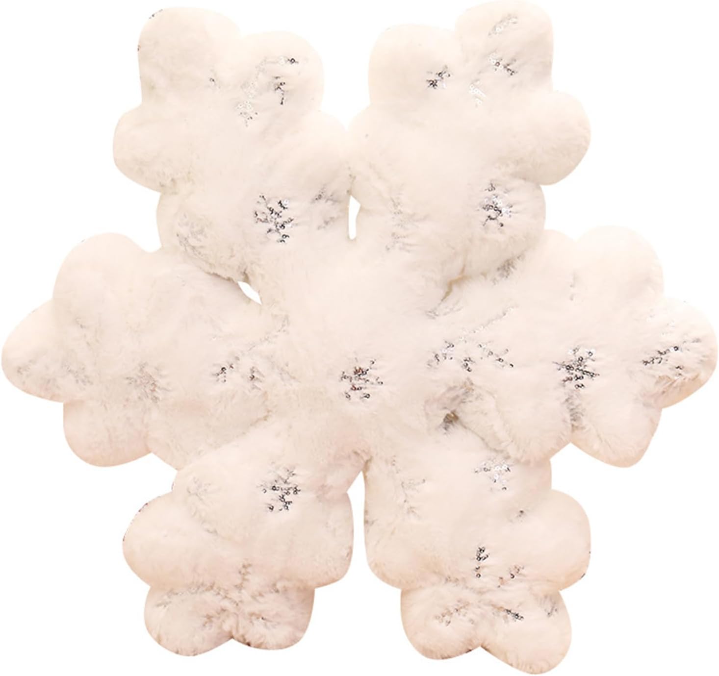 Multifunctional Snowflake Decorative Pillow Suitable for Living Room Bedroom Styling Accent Snowflake Pillow