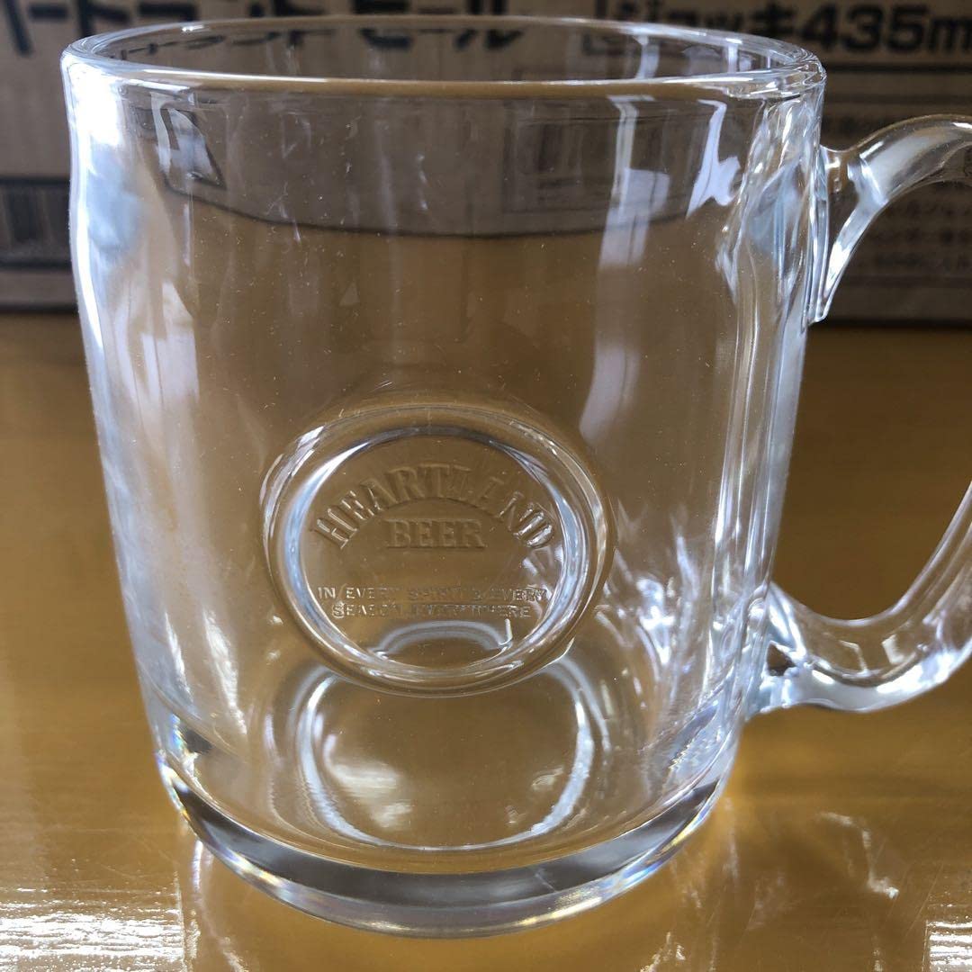 Amazon.co.jp: 非売 キリン ハートランド ビールジョッキ 435ml 12個 