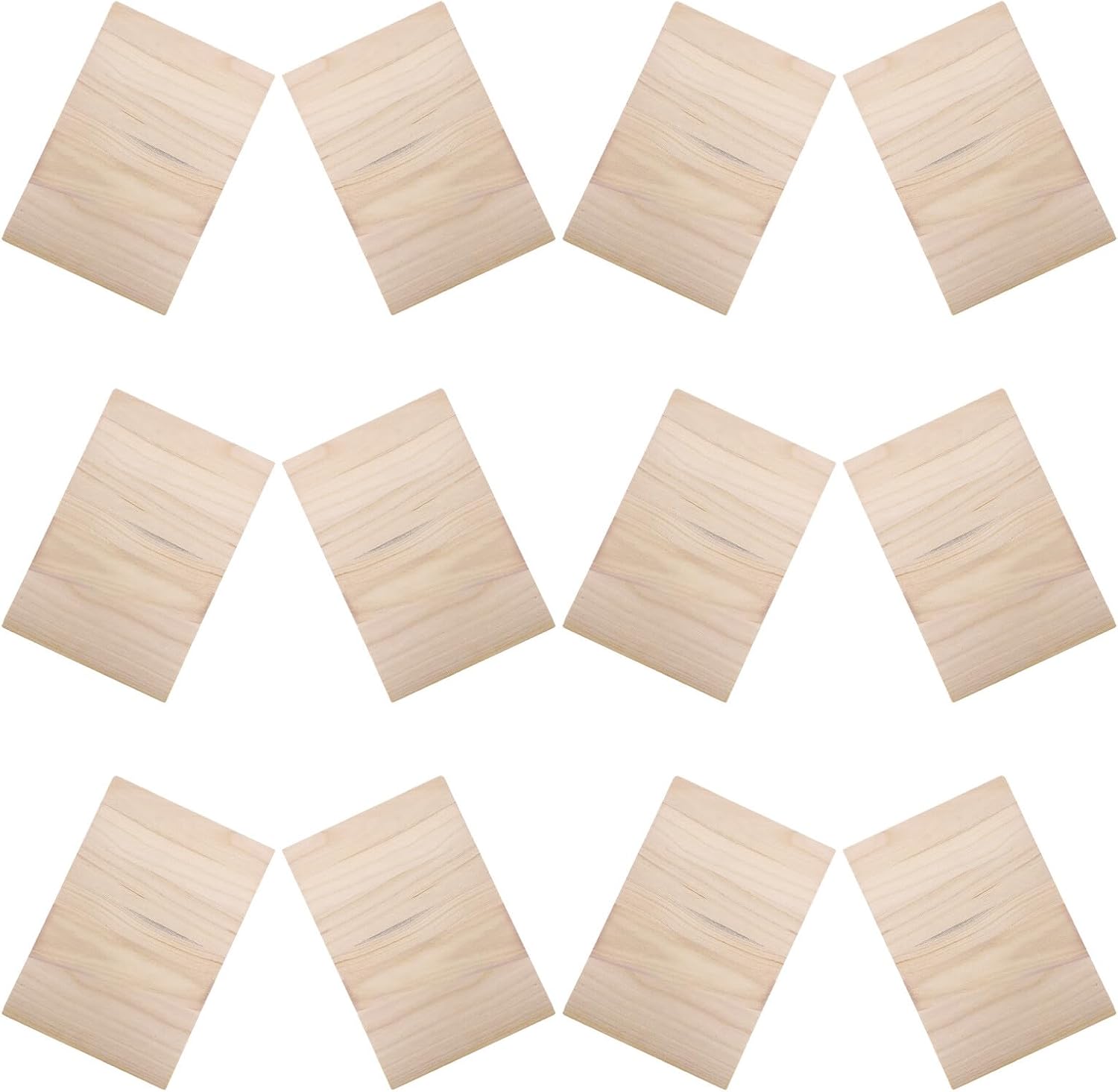 TEHAUX 12pcs Taekwondo Breaking Boards for Martial Arts Training, Wood Karate Breakable Demo Boards 0.3cm and 0.6cm Thickness, Reusable Kick Practice Planks for Karate and Taekwondo