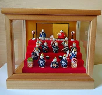 Amazon | 浅草助六 雛人形 木目み 管理.SE | 平飾り | おもちゃ