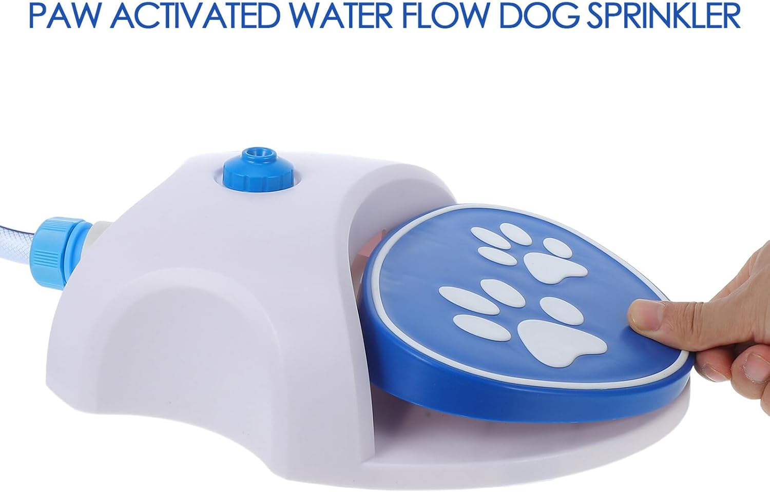 BESPORTBLE Paw Activated Dog Water Fountain Outdoor Foot Operated Portable Drinking Dispenser Fresh Water Supply Portable Step-on Pet Sprinkler for Hiking and Travel