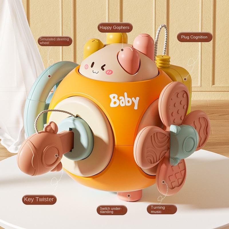 Image of Montessori Activity Cube for Toddlers 1-3 Years, 6 in 1 Sensory Busy Cube, Educational Learning Toy, Fine Motor Skill Developmental Toy, Preschool Learning Toys for Boys & Girls