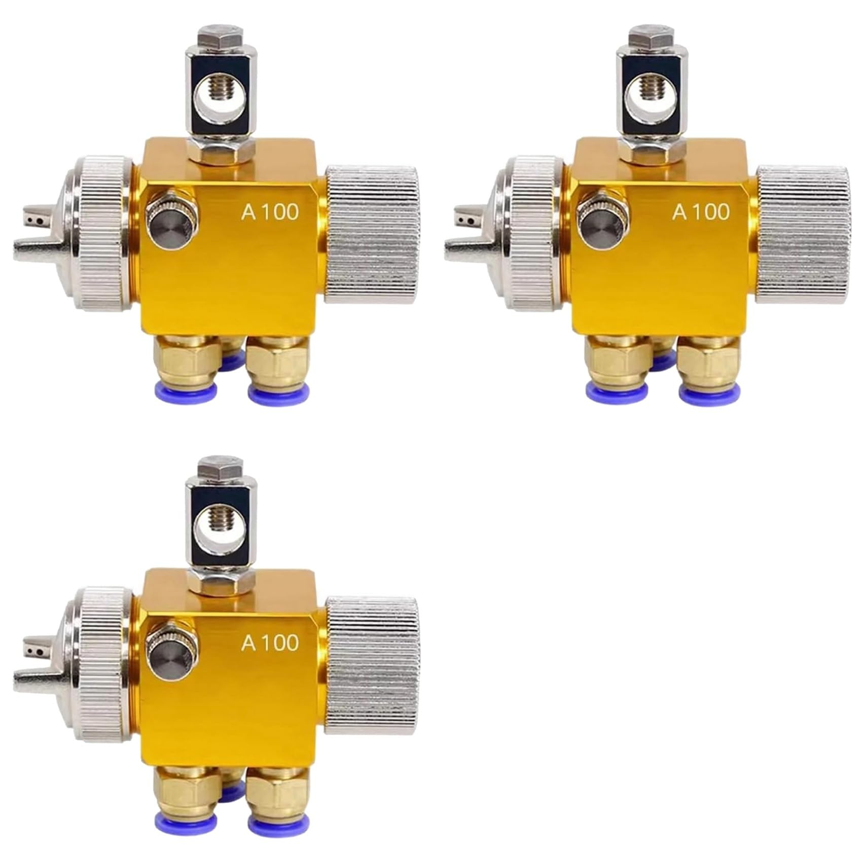 3X Automatic Paint - Mini Sprayer A-100 Painting Pneumatic Tools for Wave-Soldering Plastic Vacuum 1.0mm