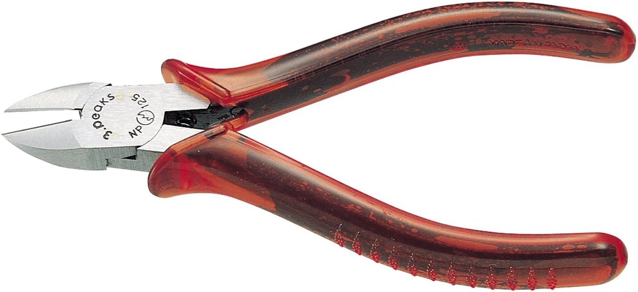 SURIP Powerful nipper 125 mm (Plastic grip / With spring / Without blade hole) NP-125P-S 4960225200097