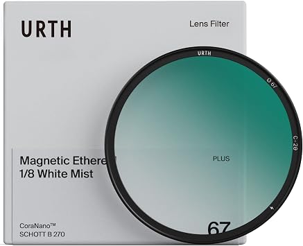 Urth 82mm Magnetic Ethereal White Mist 18 Diffusion Lens Filter Plus Cinematic Effect, 20-Layer Nano-Coated Light Dispersing Particles