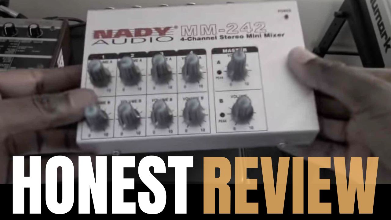 4ステレオ/8モノチャンネルミニミキサー Nady MM-242