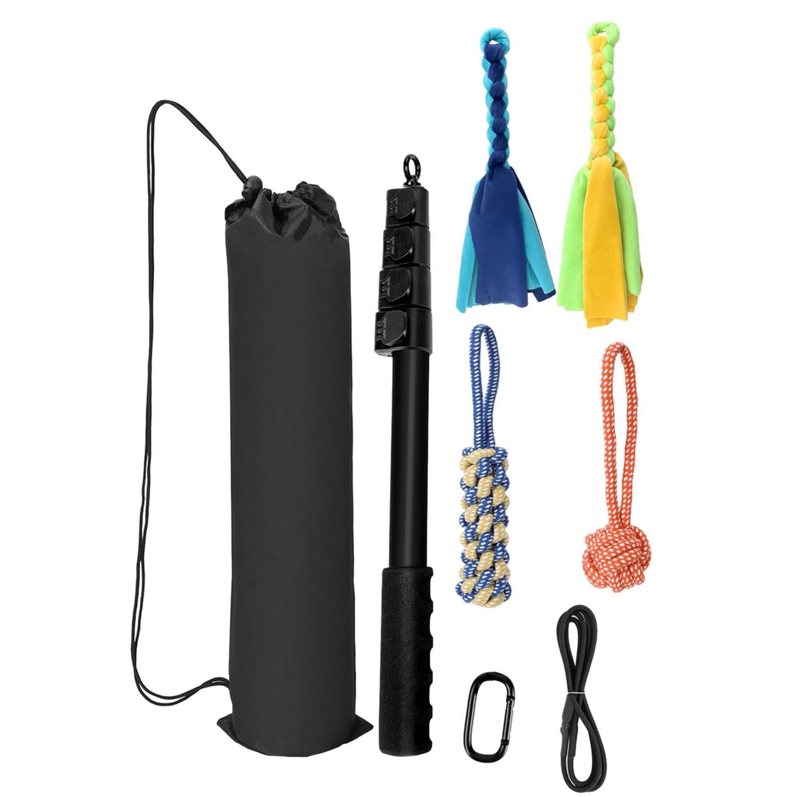 de juguete interactiva para perros | de juguete para mascotas retráctil, equipo de entrenamiento de agilidad, herramienta de ejercicio, accesorio de juego al aire libre para perros