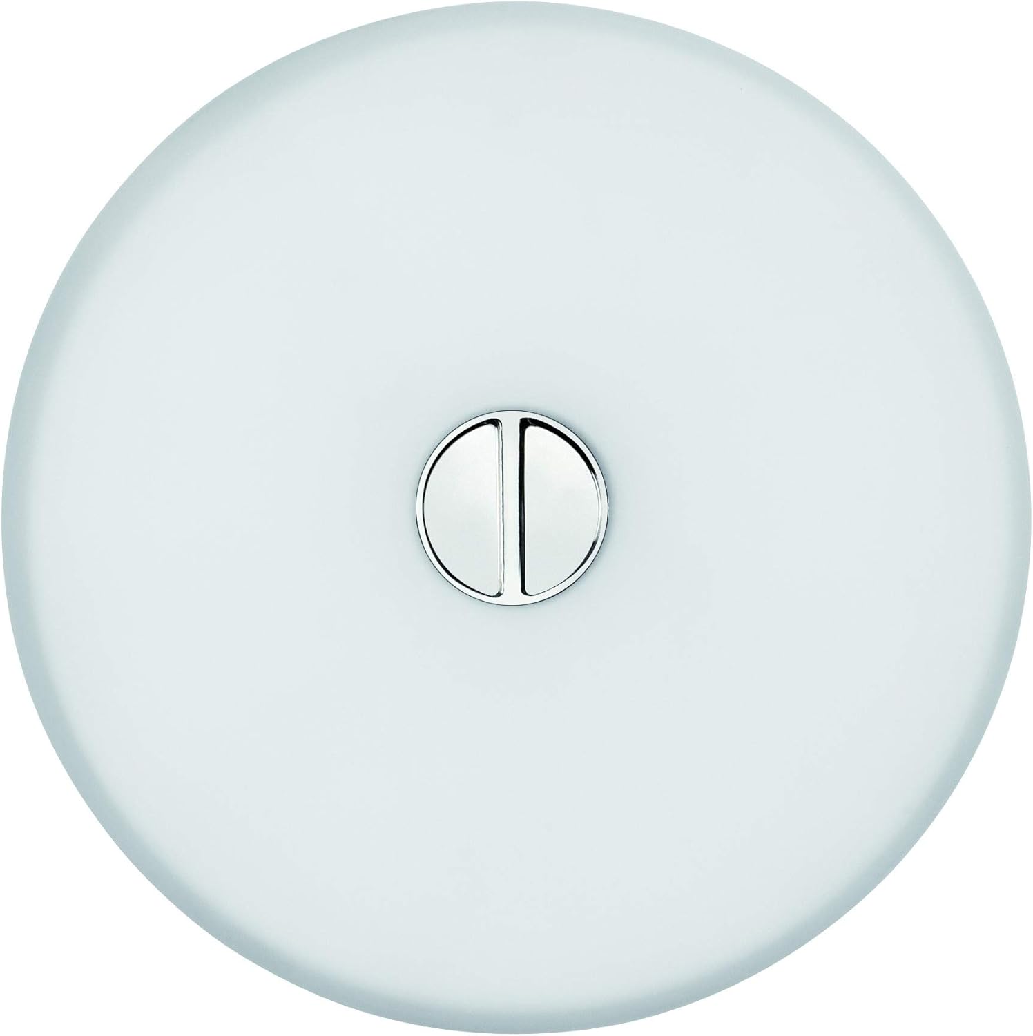 Flos Mini botón EU DIFF PLAST.ópalo/ópalo, cristal, transparente, 14 x 4,6 cm