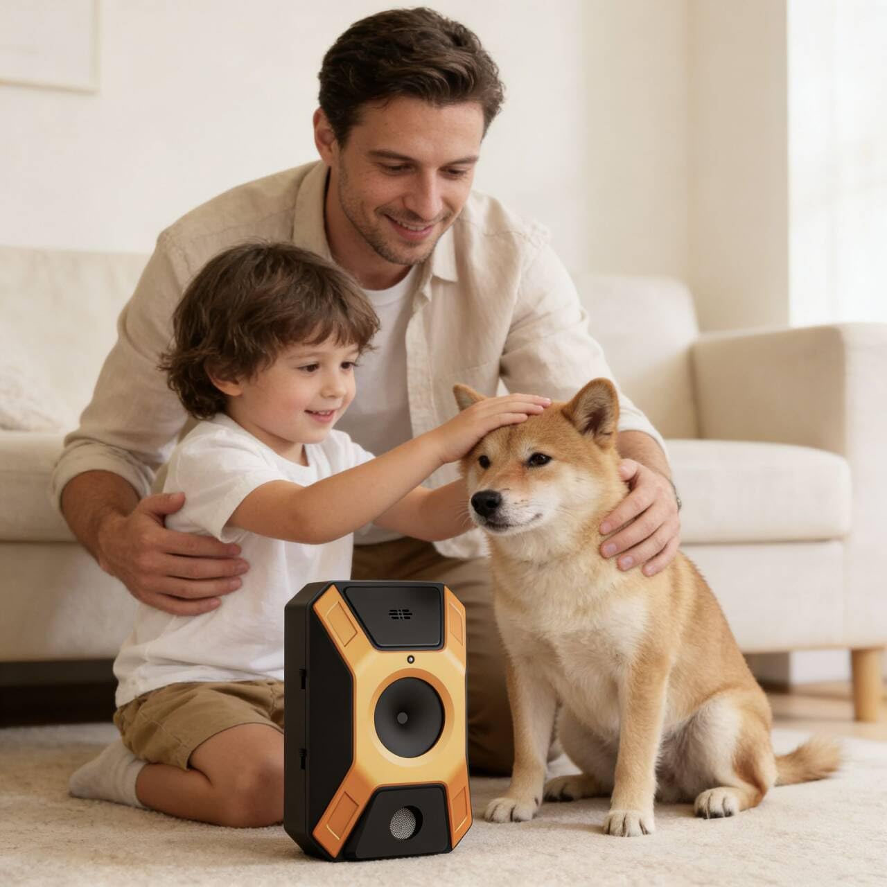 Appareil anti-aboiement pour chien - Répulsif à ultrasons pour chien - Convient pour toutes les tailles et toutes les tailles - Appareil anti-aboiement automatique - 3 fréquences réglables