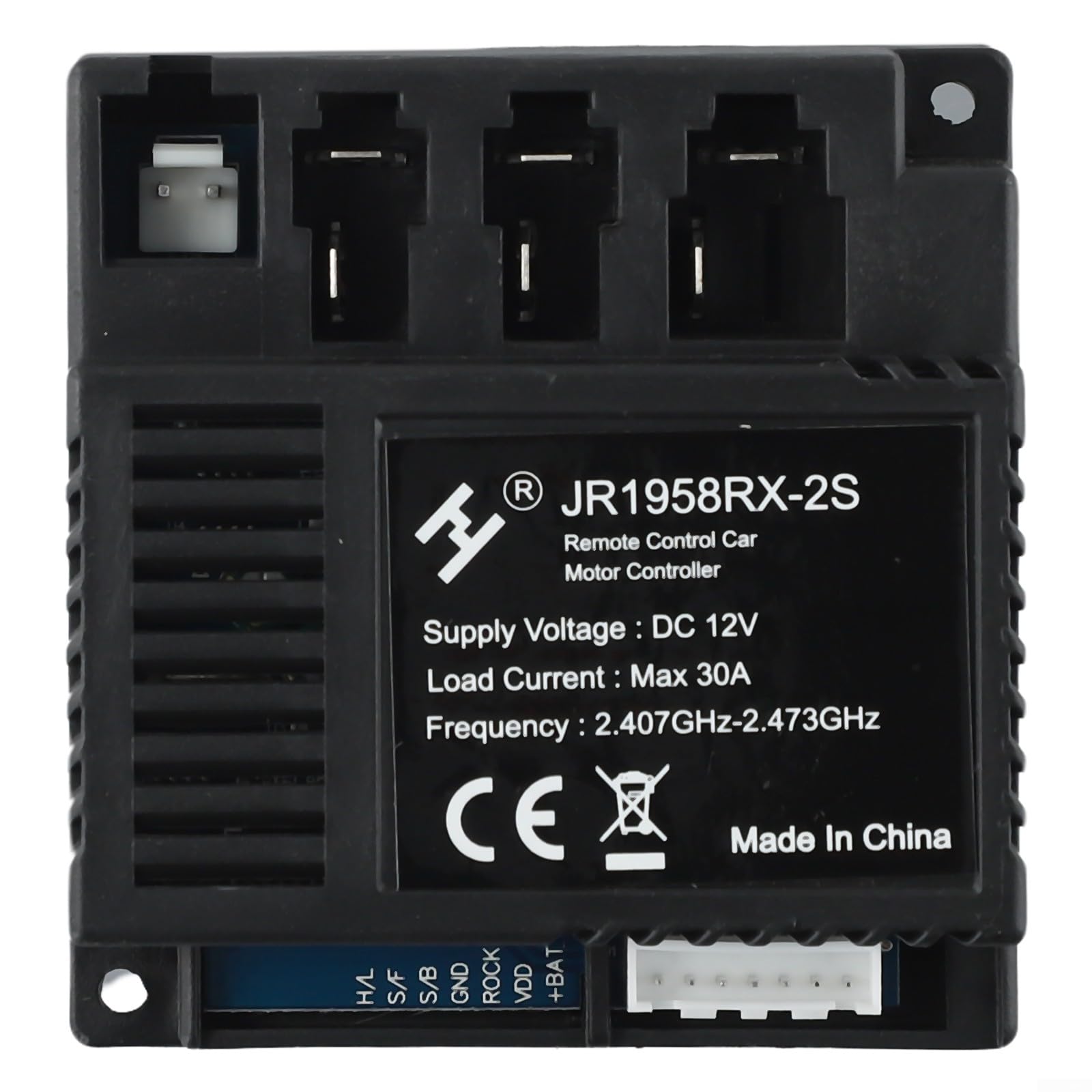 Electric Car Remote Control Receiver 6V 12V for Children's Ride-On Vehicles Compatible with JR Series Models(JR1958RX-2S 12V)