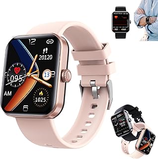 F57L Diabetic Smartwatch, Diabetic Watch Glucose Monitor, Wolf Notch Smart Watch Blood Sugar for Women Men, Waterproof Blood Sugar Monitor Smart Watch That Monitors Blood Sugar (Pink)(Pink)