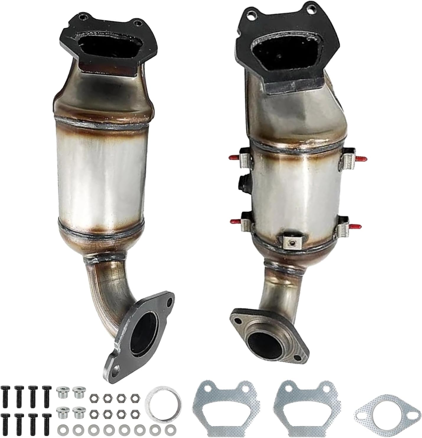 Upgrade Front & Rear Catalytic Converter Compatible with 2011-2019 Chrysler 200 Town & Country Dodge Grand Caravan Journey Avenger 200 3.6L Replace 674121 (EPA Compliant)