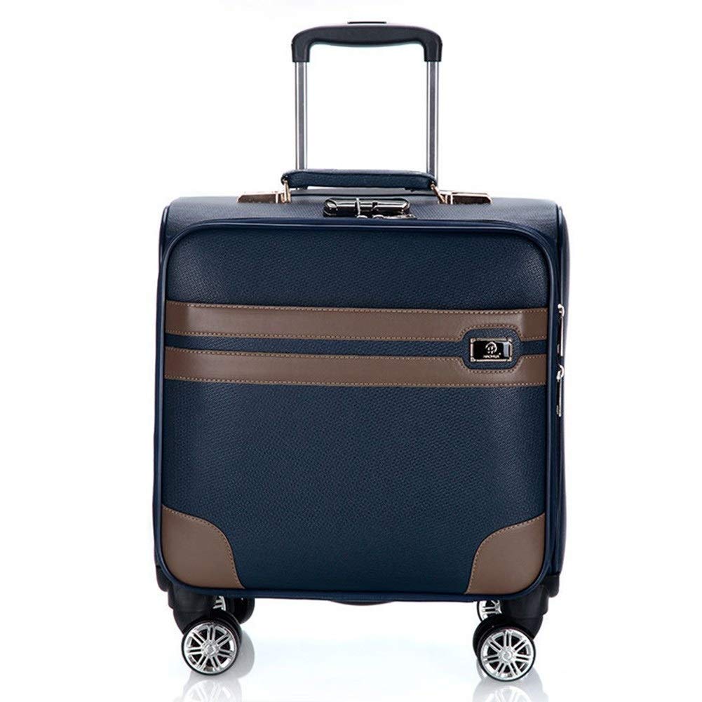 ADITAM ZHANGQIANG Trolley da Cabina a Mano da Viaggio a 4 Ruote Ultraleggero a Grande capacità Valigia da Viaggio (Color : Blue, Size : 40 * 25 * 40cm) Double The Comfort