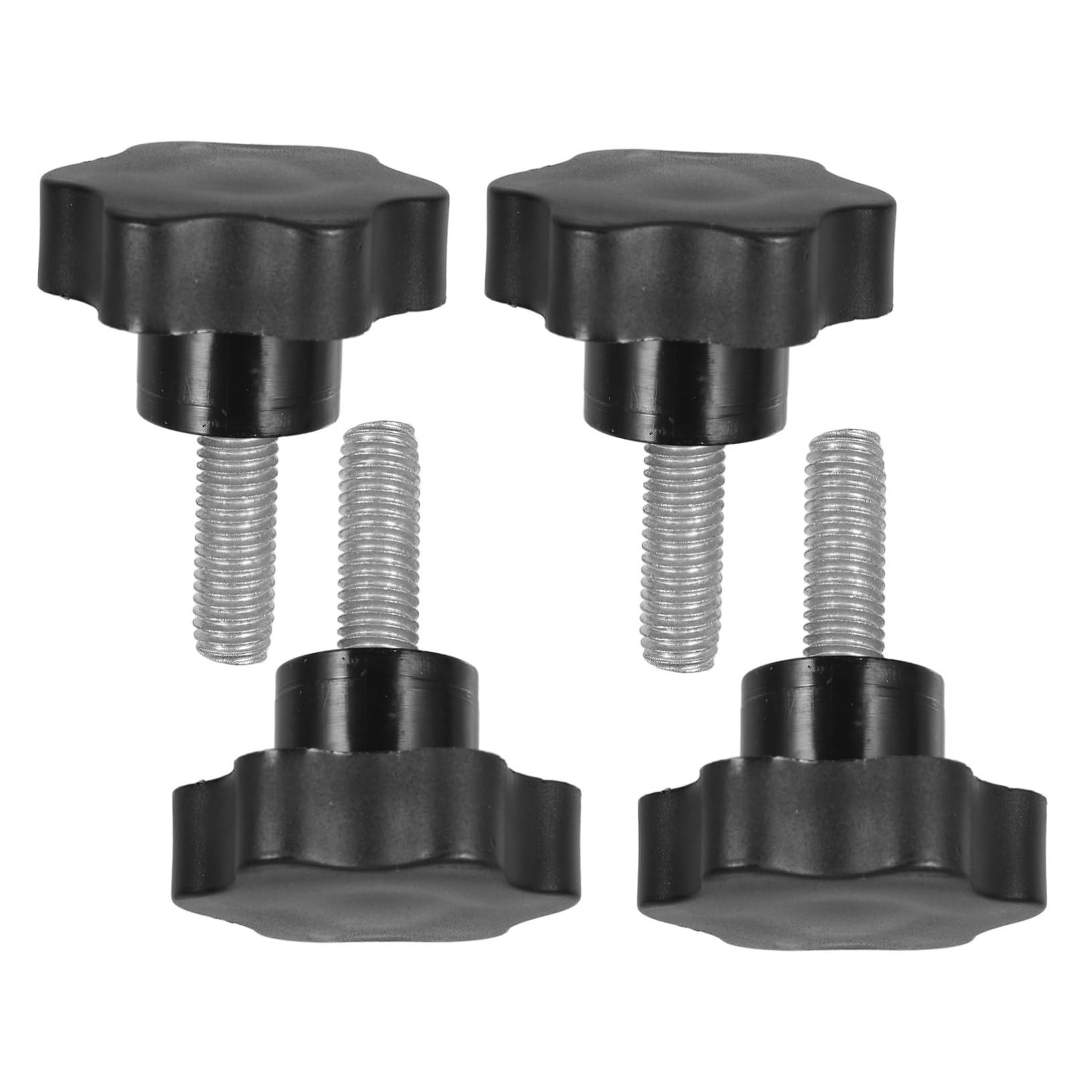 SOLUSTRE 4pcs Star Shaped Hand Screw Plastic Twist Knob Locking for Umbrella Base Thread Star Knobs Industrial Clamping Set