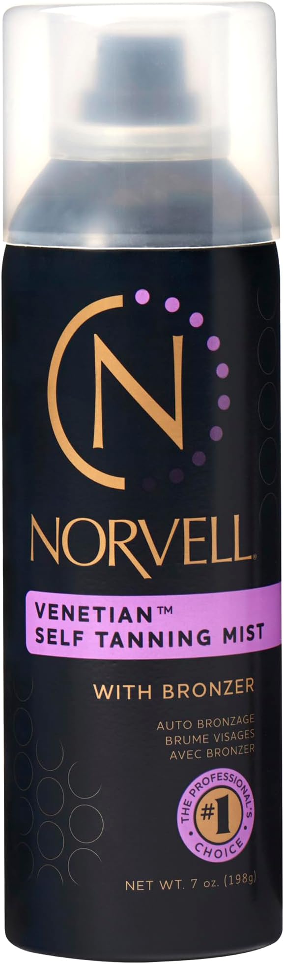 Venetian sunless Self-TANning Mist- Airbrush Spray Solution with Bronzer for InsTANt sun Kissed Glow, 7 fl. oz.