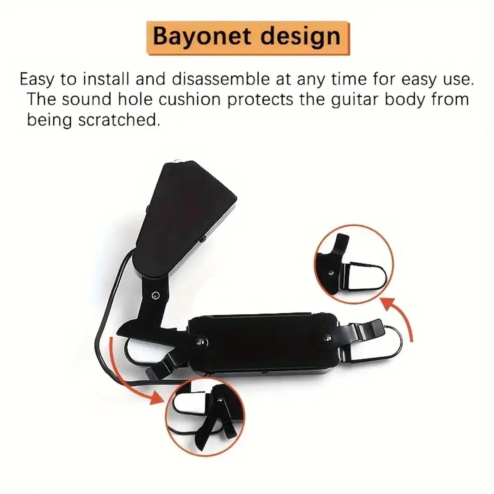 Pickup per chitarra acustica a 12 fori con miglioramento magnetico del tono dotato di manopole regolabili per volume e tono. Pickup Chitarra Acustica