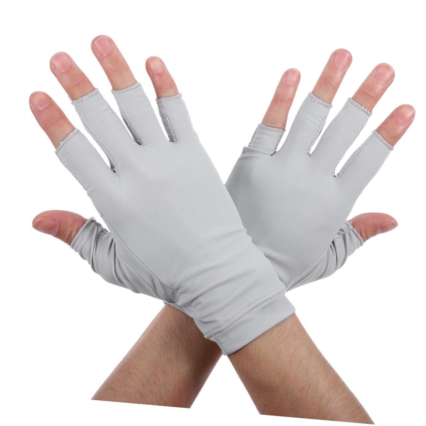 minkissy 4 pares de guantes UV, guantes de playa de verano, guantes de senderismo al aire , guantes de protección solar para mujer, guantes de protección UV, guantes de medio , uñas de gel,