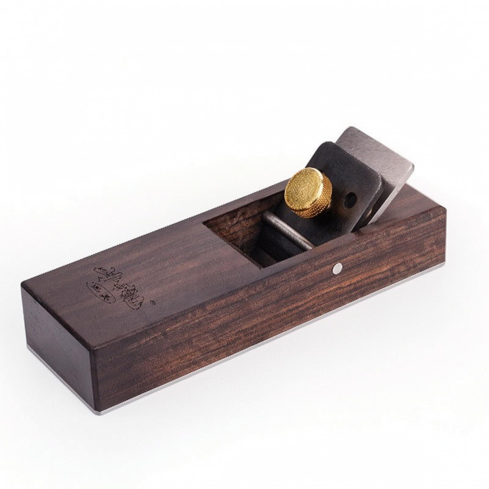 Harilla Pialla Manuale in Legno Pialla a Mano Pialla da Banco Pialla da Falegname Pialla per Superfici Corpo in Ebano in Acciaio Affilata Base Liscia in, 180mm
