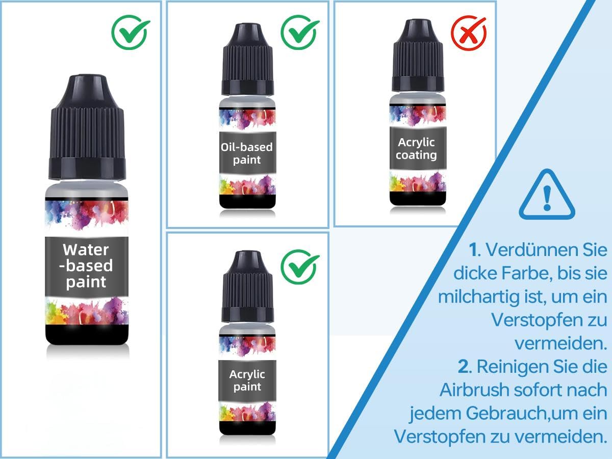 Verbessertes Dual-Action-Airbrush-Set mit 40 PSI Luftkompressor, Luftbürste, Modellfarbe für Auto, Nagel, Make-up, Kuchen, Dekoration, Kunst, Zeichnen, Handwerk, Tattoo
