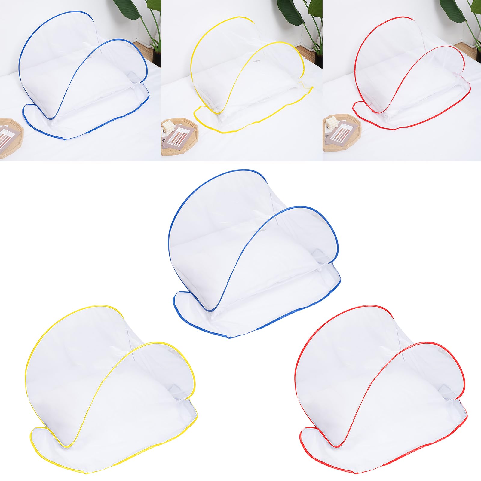 Moustiquaire Pop-Up Ultra Légère Pour Lit - Protection Anti-Moustiques Voyage Et Camping (Bleu)